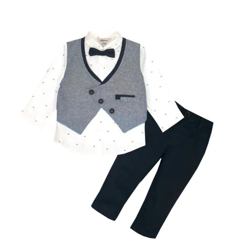 Waistcoat Set With Bow